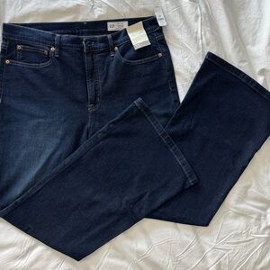 GAP Women's Deep Indigo High Rise 70s Flare Jeans